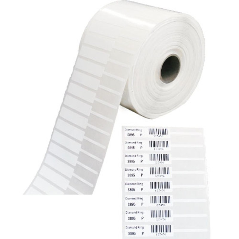 81mm x 12mm Jewellery Barcode Label Sticker 1000 Pcs